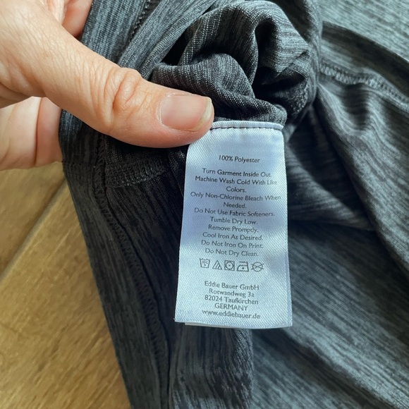 Eddie Bauer Performance "Free Dry" Gray Long Sleeve Active Shirt Men's Large - Picture 7 of 8